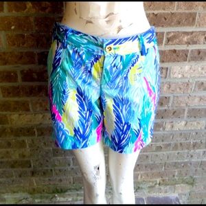 Women's Lilly Pultizer Jayne "Light as a Feather " Shorts Sz 2 NWT